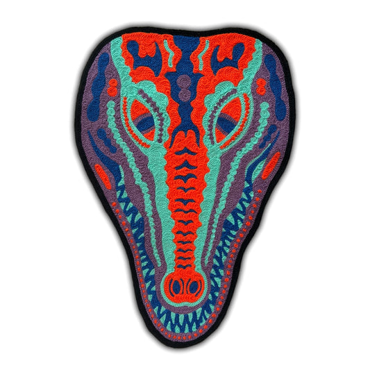 Real Gold + Die Trying Gator Backpatch