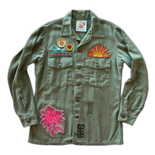 Vintage Military Shirt - Quilt Cactus