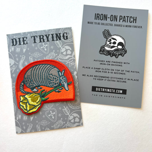 Armadillo Rose Digital Patch