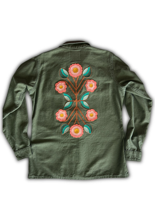 Vintage Military Shirt - Coyote Bloom