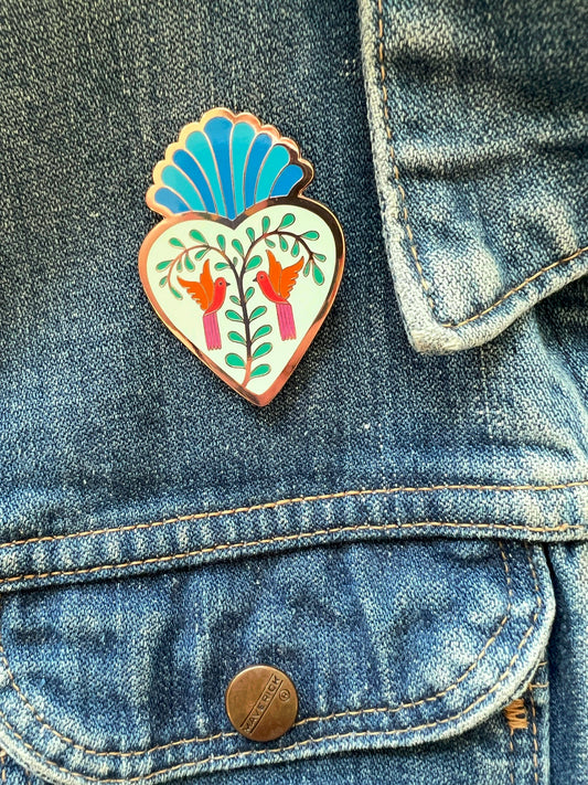 Love Birds Enamel Pin