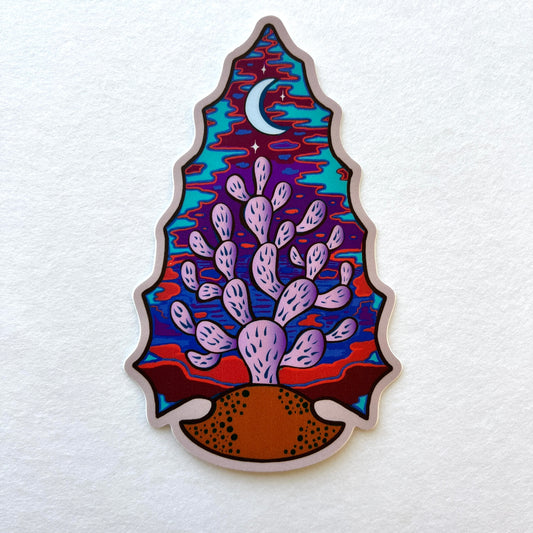 Nopales Sunset Sticker