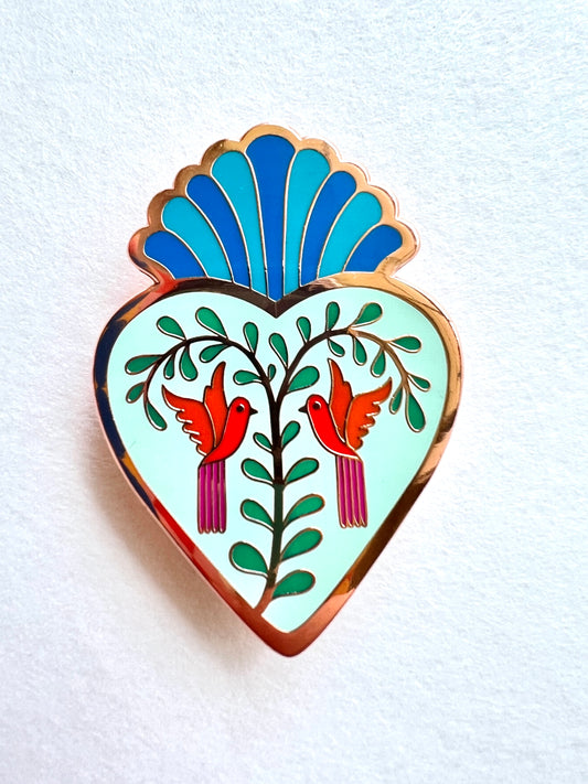Love Birds Enamel Pin