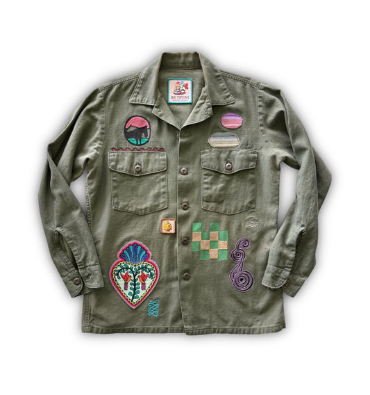 Vintage Military Shirt - Cactus Rabbit