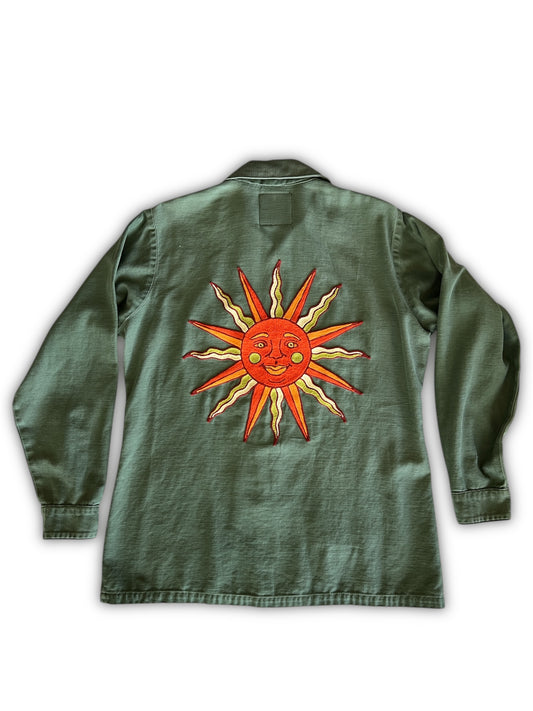 Vintage Military Shirt - Squirrel Sun