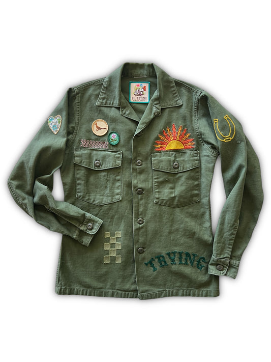 Vintage Military Shirt - Jackrabbit Thistle