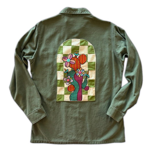 Vintage Military Shirt - Quilt Cactus