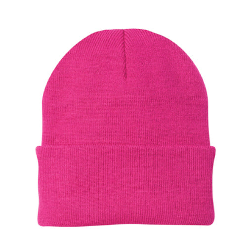 Knit Beanie with Custom Chainstitch