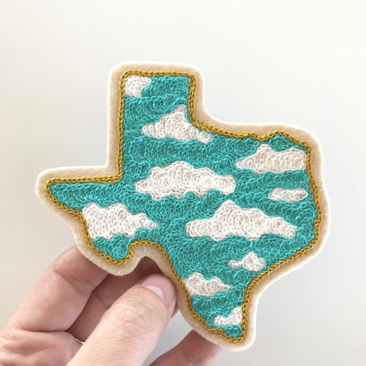 Nothing But Blue Skies Chainstitch Patch