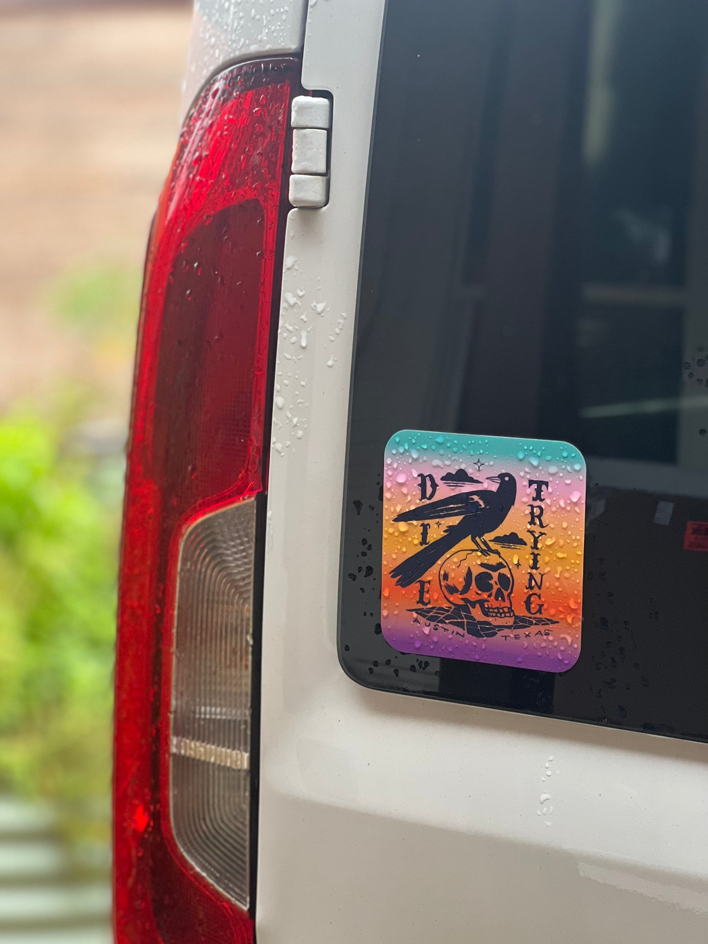 Die Trying Sticker - Grackle