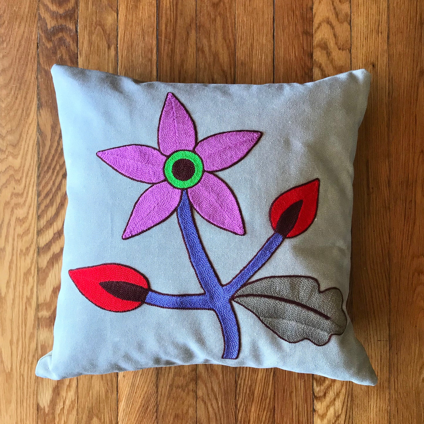 Magenta Flower Hug Pillow