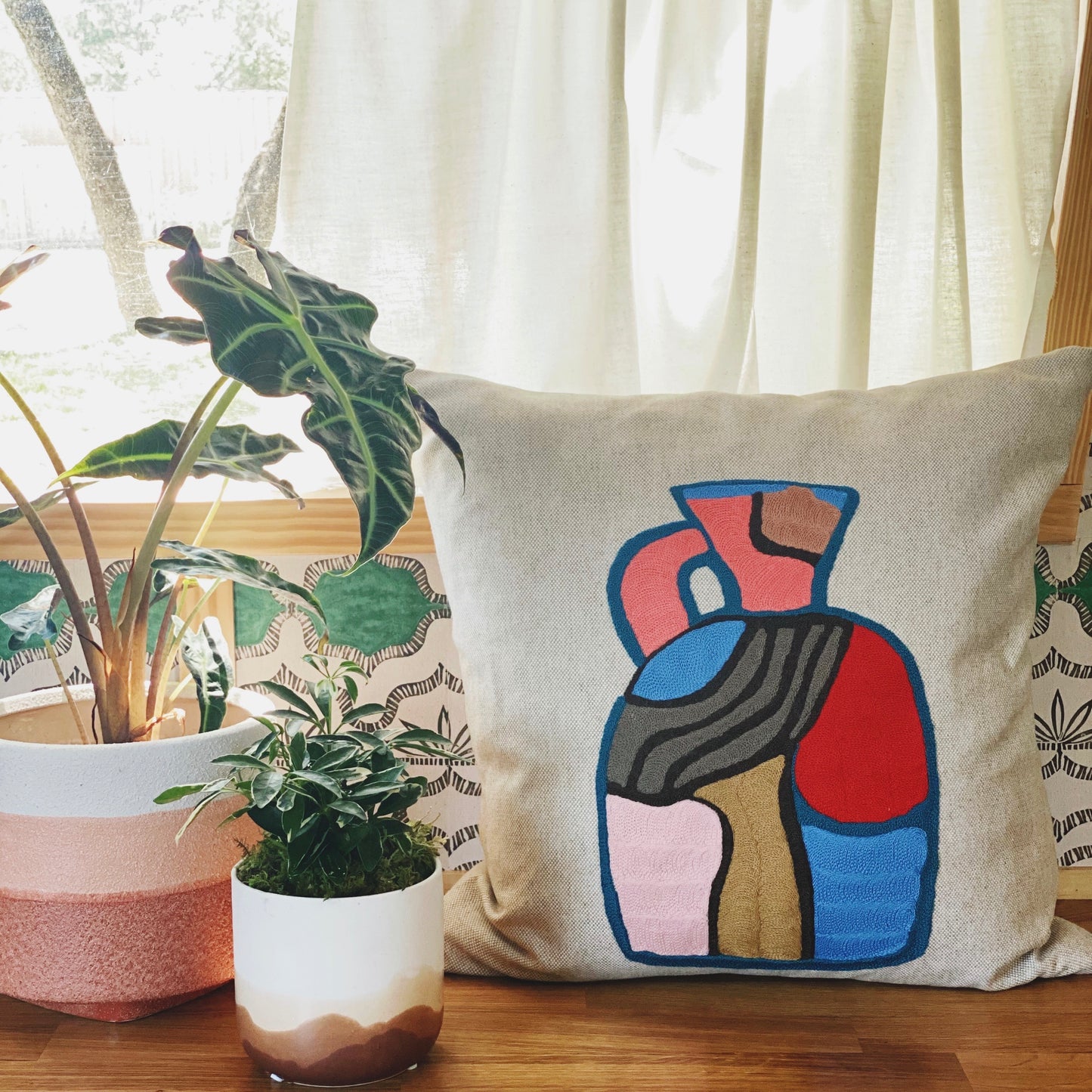 Painted Vessel Pillow