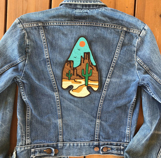 The Desert Arrowhead Chainstitch Backpatch