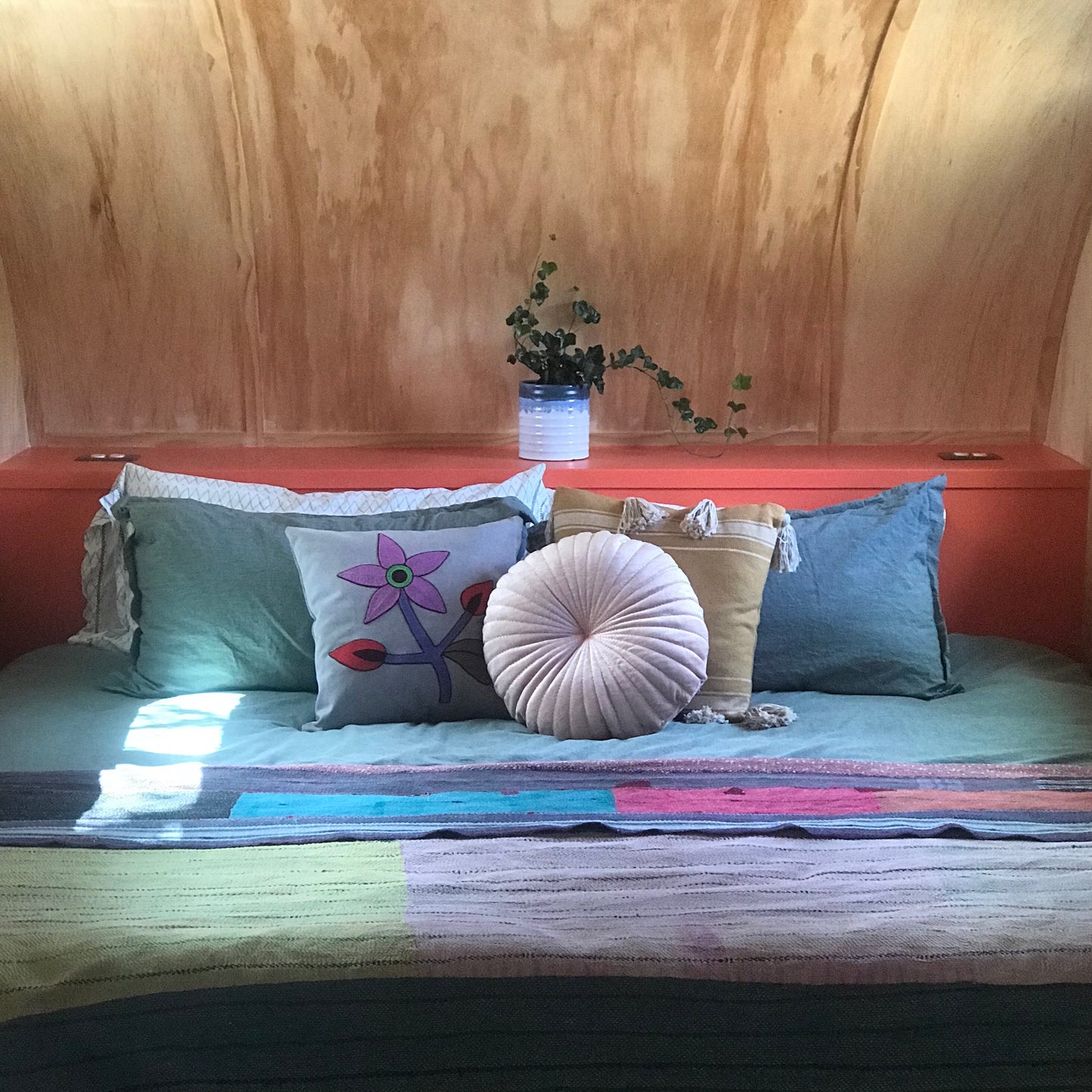 Magenta Flower Hug Pillow