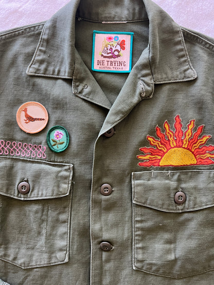 Vintage Military Shirt - Jackrabbit Thistle