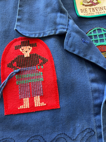Vintage Chore Coat - Cowboy Owls