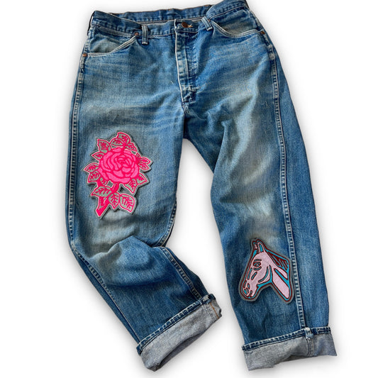 Neon Rose Patch