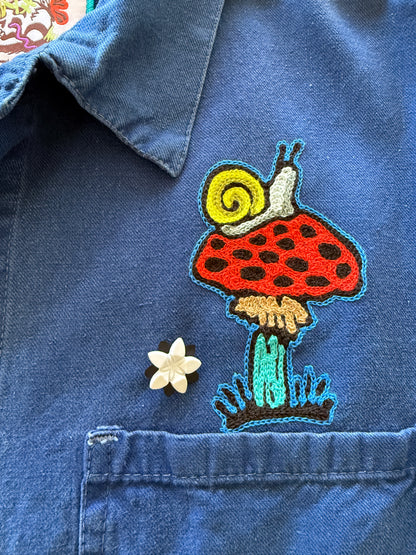 Vintage Embroidered French Chore Coat - Big Sun
