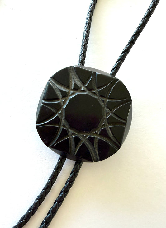 Antique Button Bolo Tie - 6