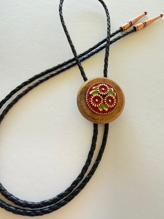 Antique Button Bolo Tie - 2
