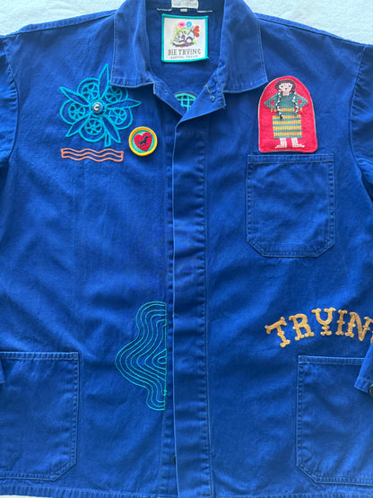 Vintage Chore Coat - Mirror Owls
