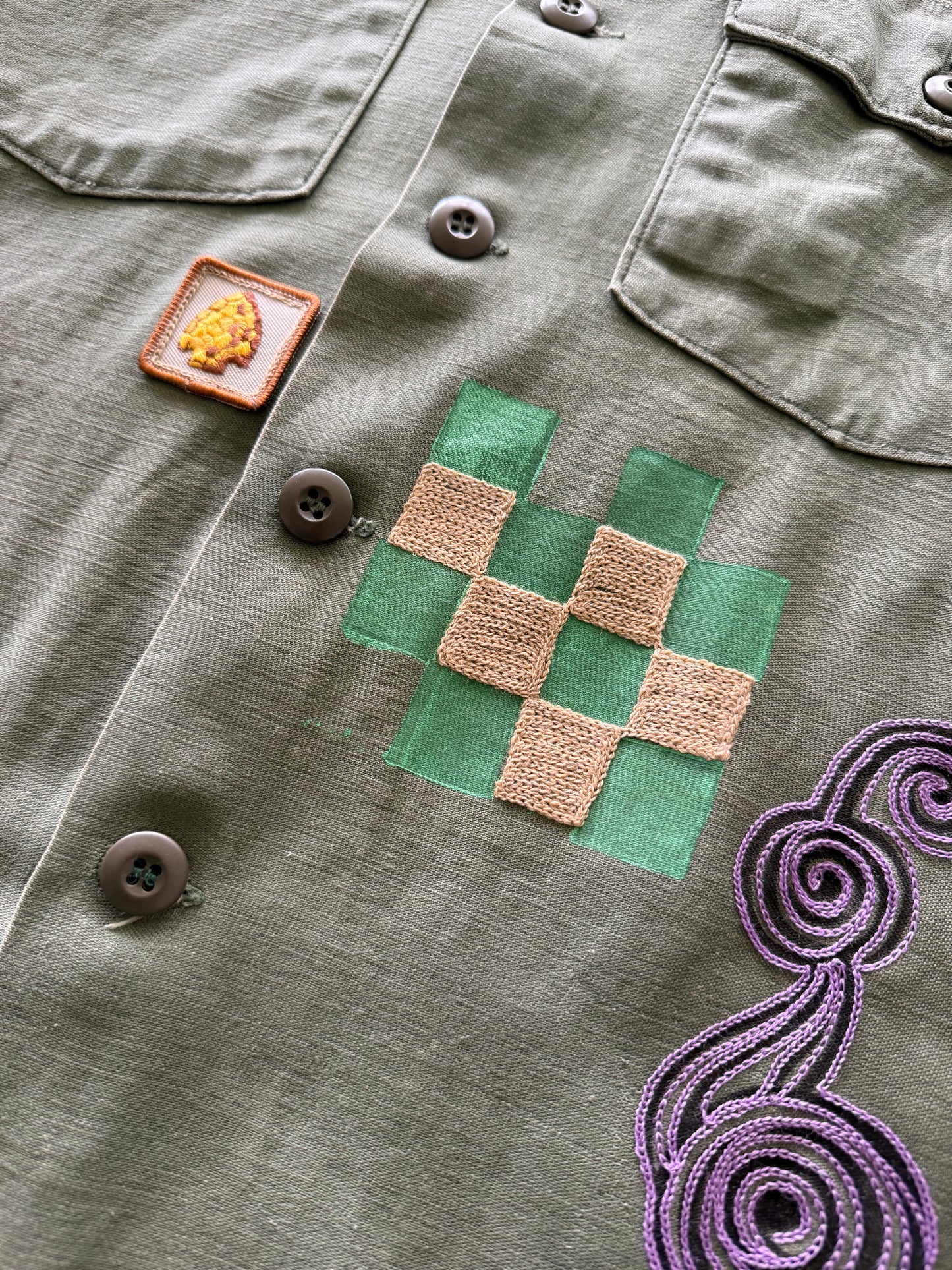 Vintage Military Shirt - Cactus Rabbit