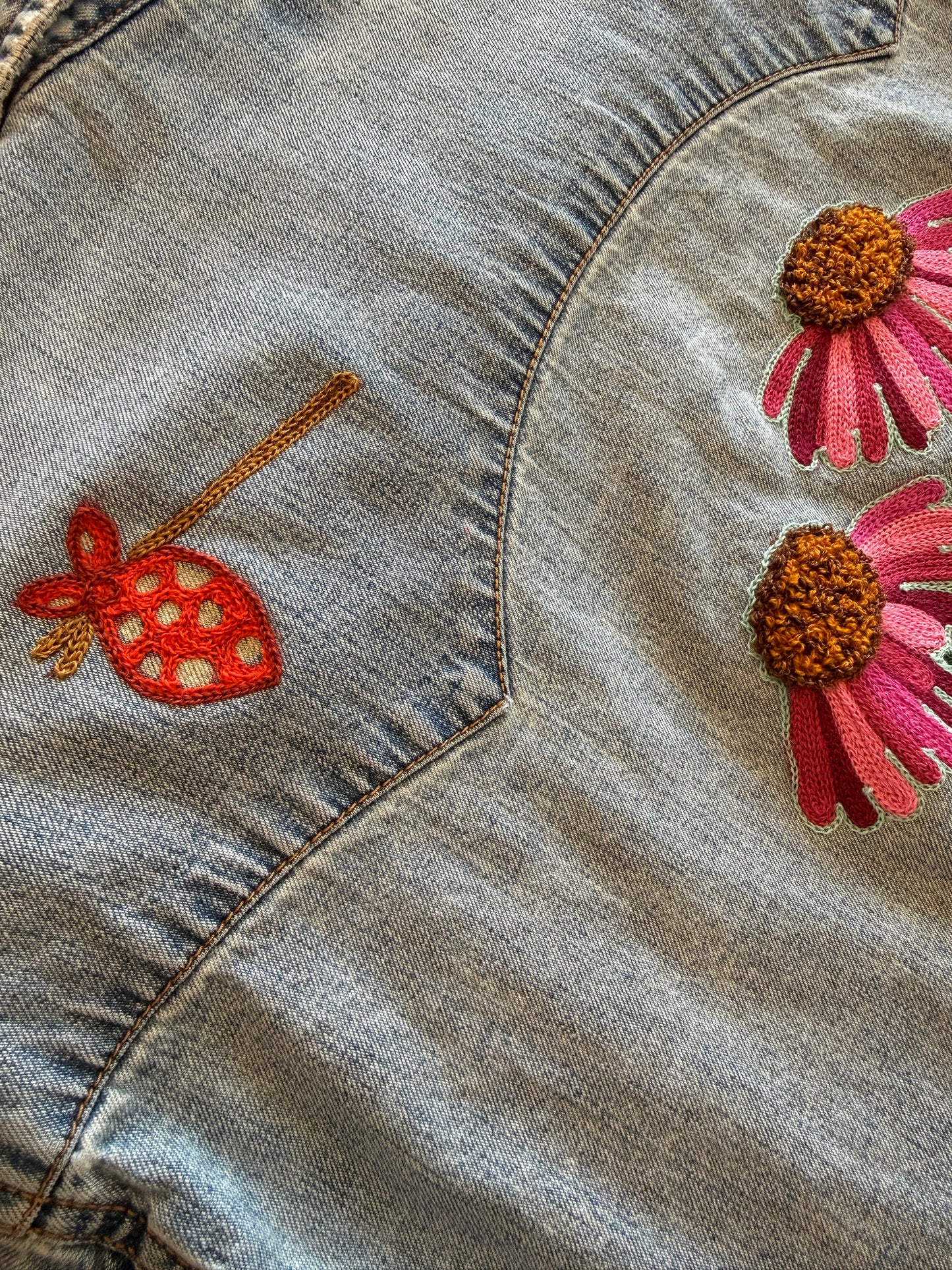 Vintage Denim Shirt - Coneflower 01