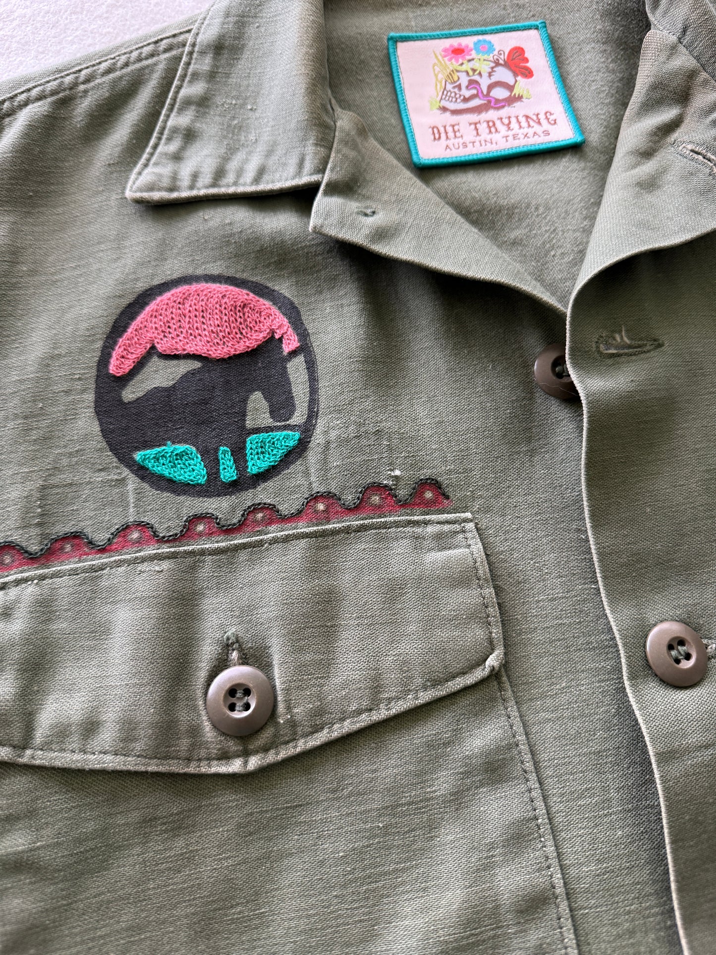 Vintage Military Shirt - Cactus Rabbit