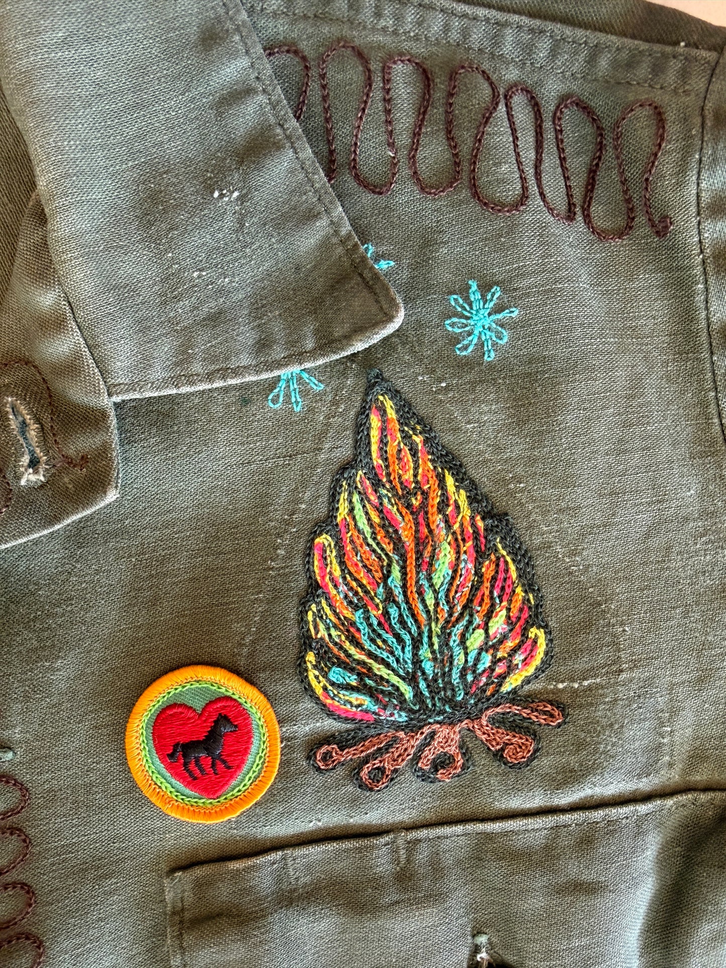 Vintage Military Shirt - Rabbit Cactus