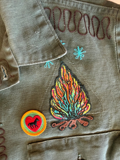 Vintage Military Shirt - Rabbit Cactus
