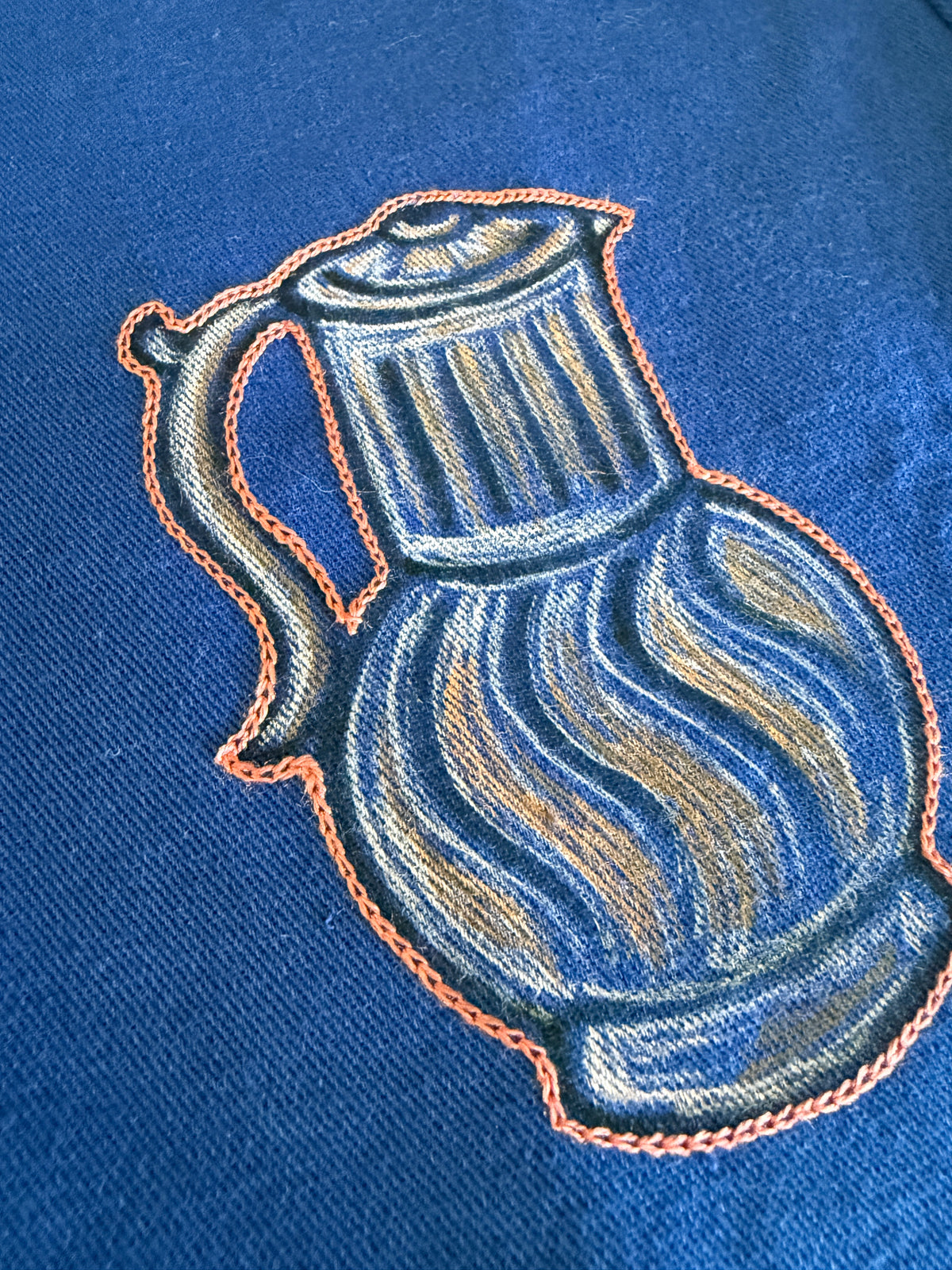 Vintage Blue Chore Coat - Collage