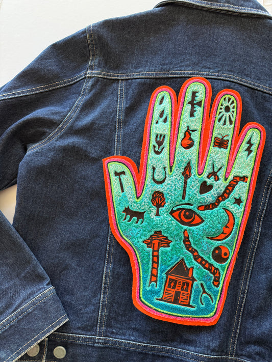 Magic Hand Backpatch Teal & Orange
