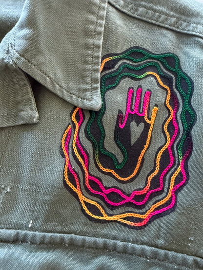 Vintage Green Military Shirt - Jackrabbit Thistle