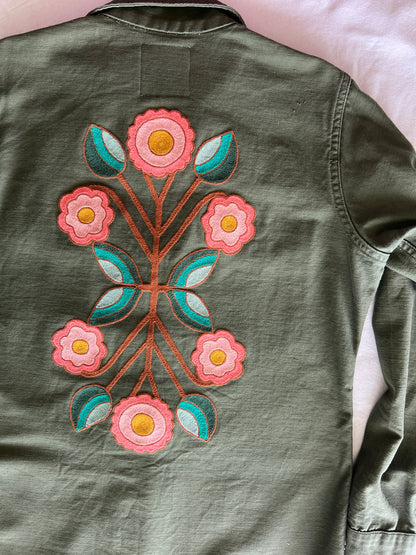Vintage Military Shirt - Coyote Bloom