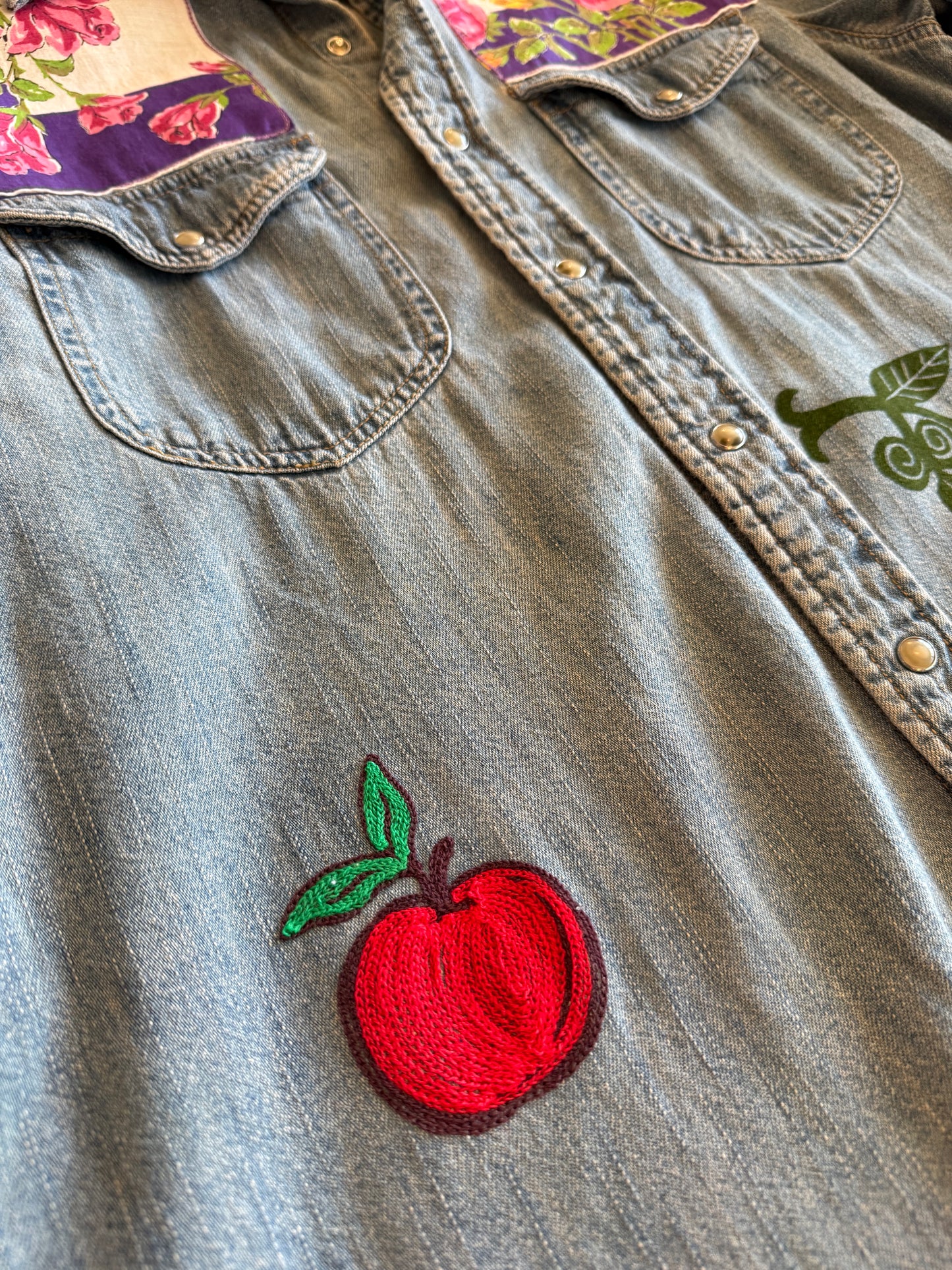 Vintage Denim Shirt - Coneflower 02