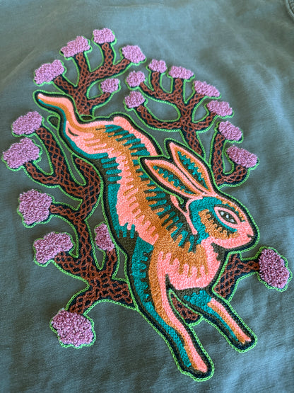 Vintage Green Military Shirt - Jackrabbit Thistle