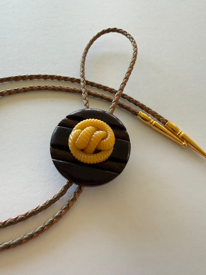 Antique Button Bolo Tie - 4