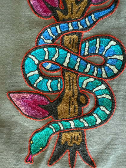 Vintage Military Shirt - Snake Bloom