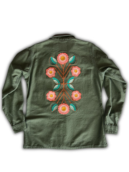 Vintage Military Shirt - Coyote Bloom