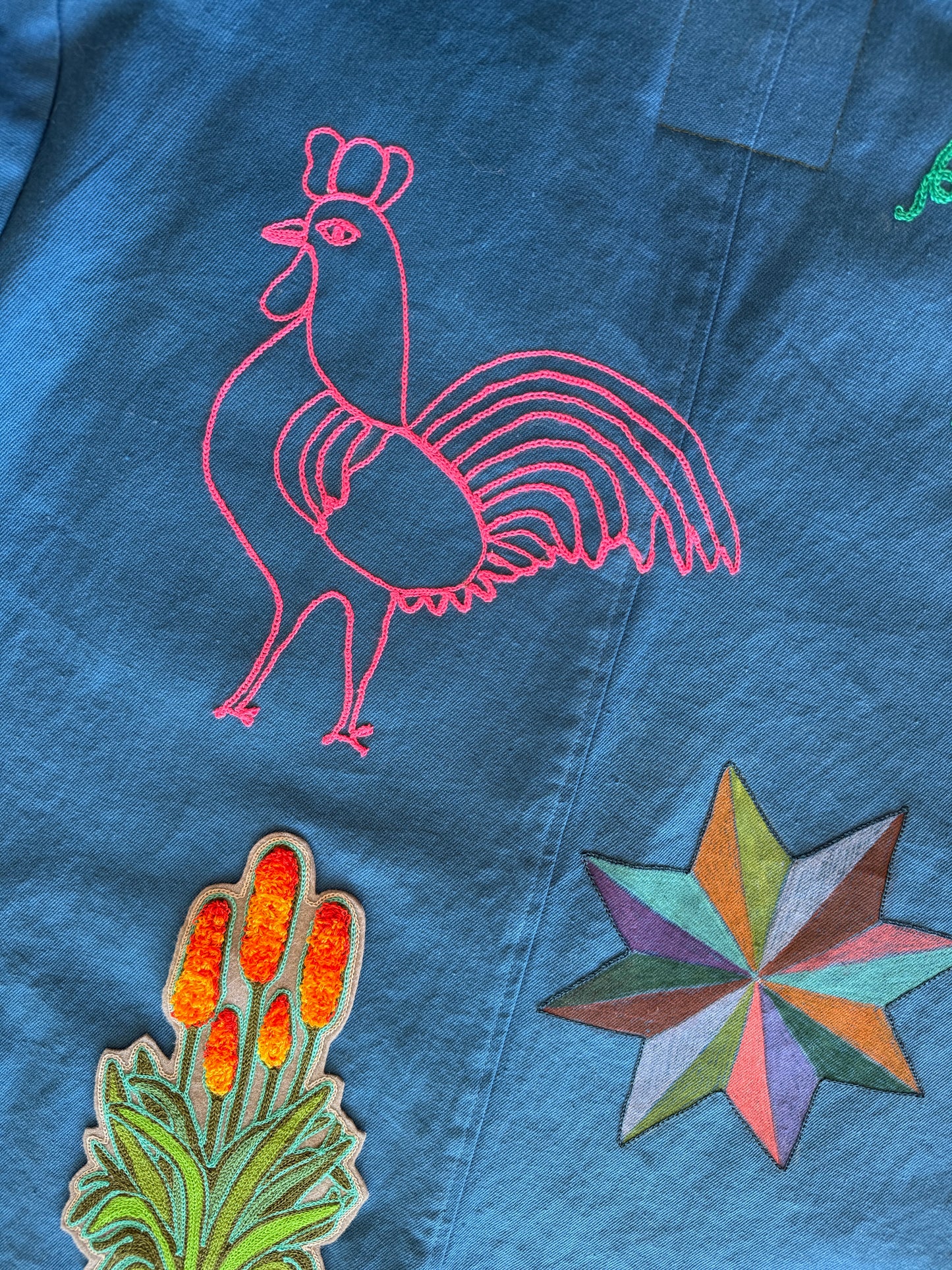 Vintage Blue Chore Coat - Collage