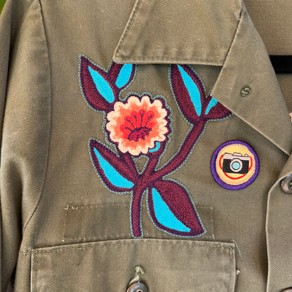 Vintage Military Shirt - Sky Above Clouds