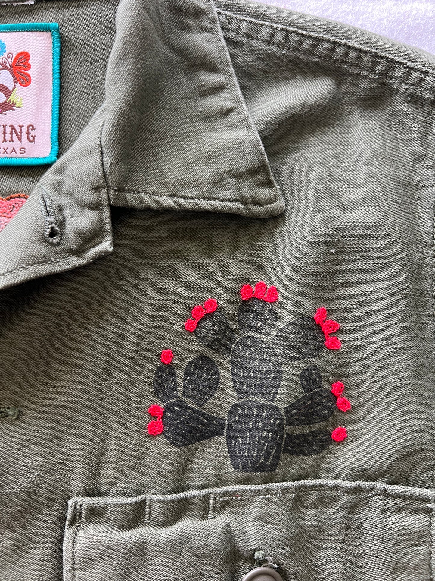 Vintage Military Shirt - Coyote Bloom
