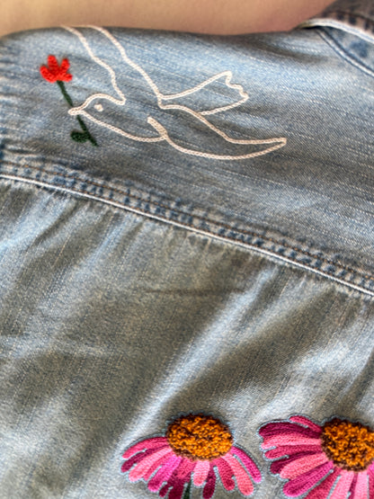 Vintage Denim Shirt - Coneflower 02