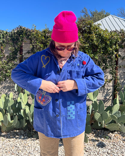 Vintage Chore Coat - Snake Bloom