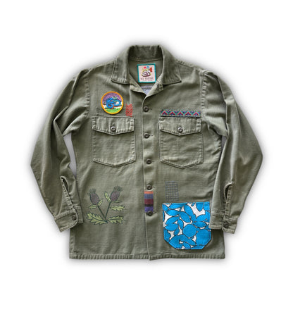 Vintage Military Shirt - Serape Armadillo