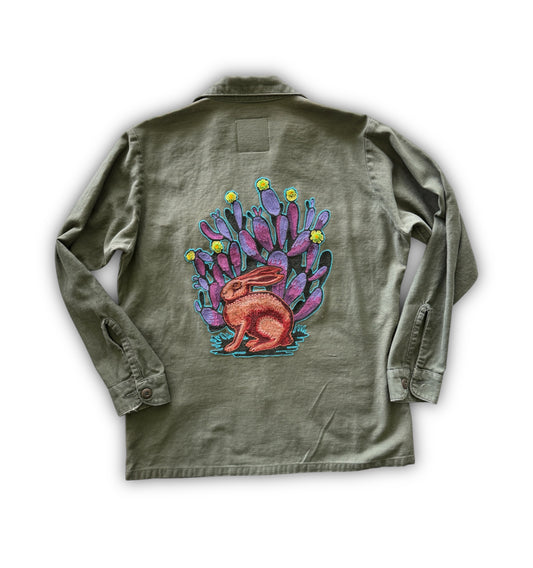 Vintage Military Shirt - Cactus Rabbit
