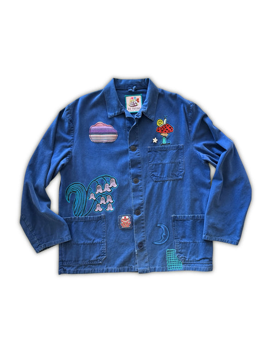 Vintage Embroidered French Chore Coat - Big Sun