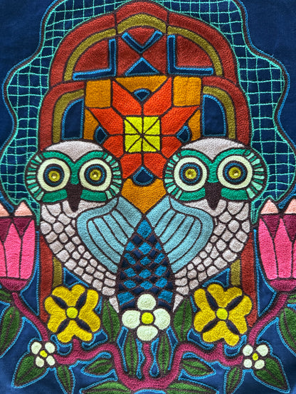 Vintage Chore Coat - Mirror Owls