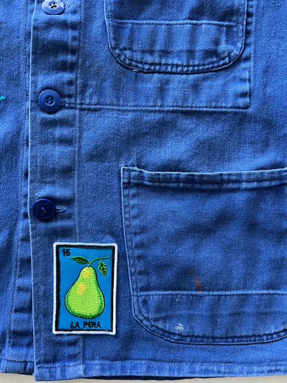 Vintage French Chore Coat - Macrame Owl