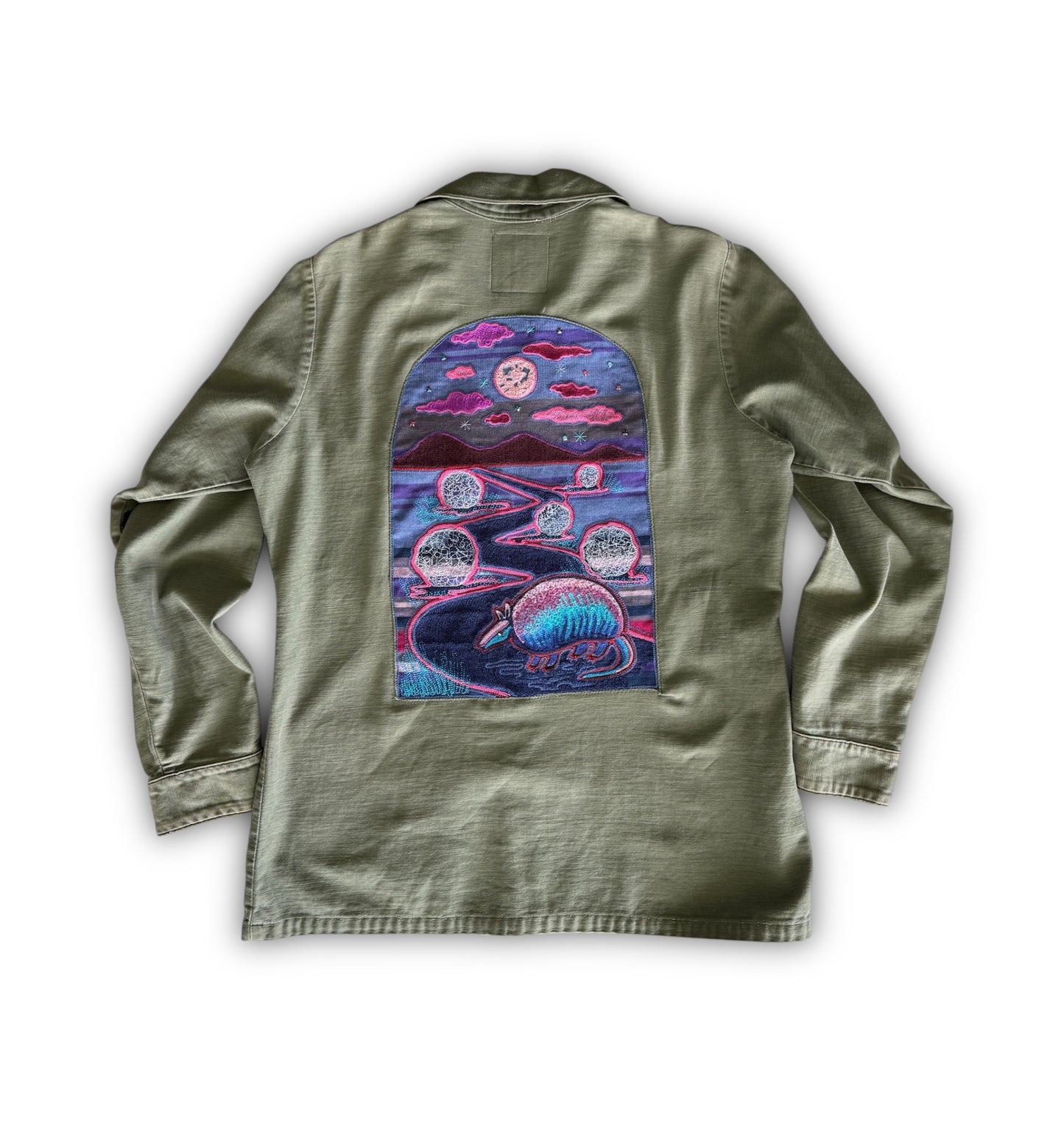 Vintage Military Shirt - Serape Armadillo
